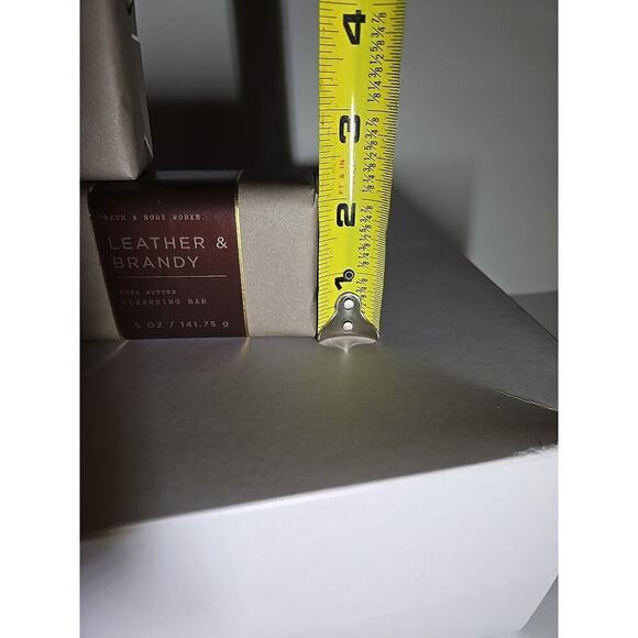 Bath & Body Works Shea Butter CLEANSING BAR LEATHER & BRANDY 3 Pack - Picture 6 of 8